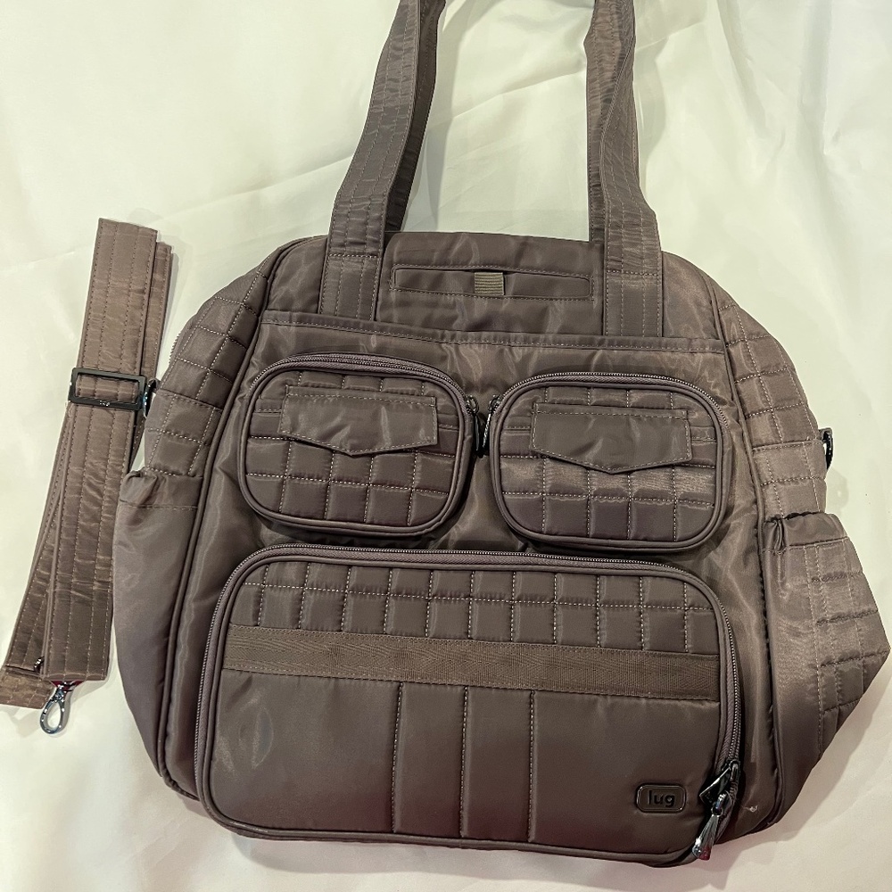 Lug Puddle Jumper Original Tote Bag Taupe *EUC*